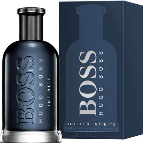 HUGO BOSS BOTTLED INFINITE, mörkblå flaska